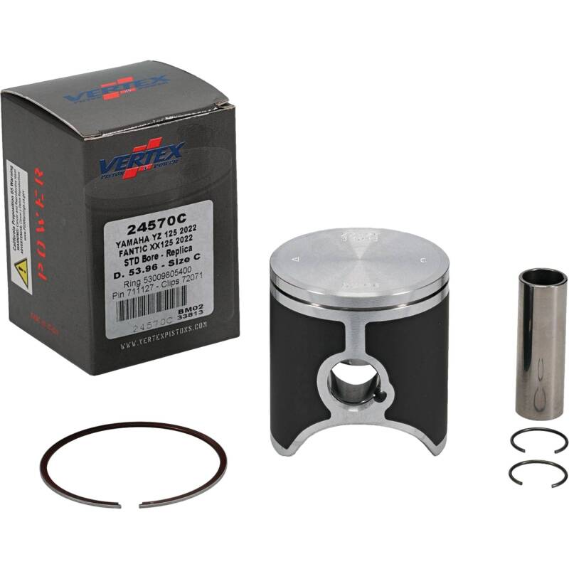 Vertex Piston 2023 Fantic Motor XE 125 125cc Cast Replica Piston Kit Piston Sets - Powersports Vertex Pistons