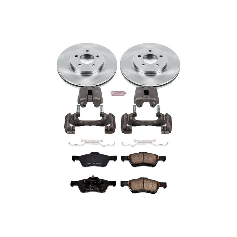 Power Stop 07-10 Ford Escape Front Autospecialty Brake Kit w/Calipers Brake Kits - OE PowerStop