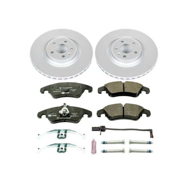 Power Stop 10-11 Audi S4 Front Euro-Stop Brake Kit Brake Kits - OE PowerStop