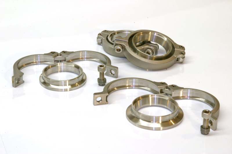 TiAL Sport MVS Optional Inlet/Outlet V-Band Clamp Set (Drop Ship Only/Must Order w/MVS Wastegate) Clamps TiALSport