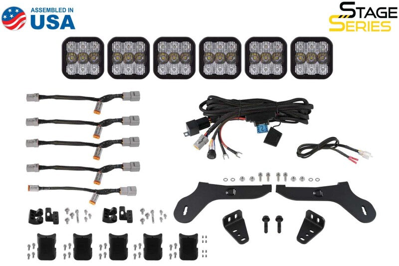 Diode Dynamics 17-20 Ford Raptor SS5 Grille Mount Bracket Kit Light Mounts Diode Dynamics