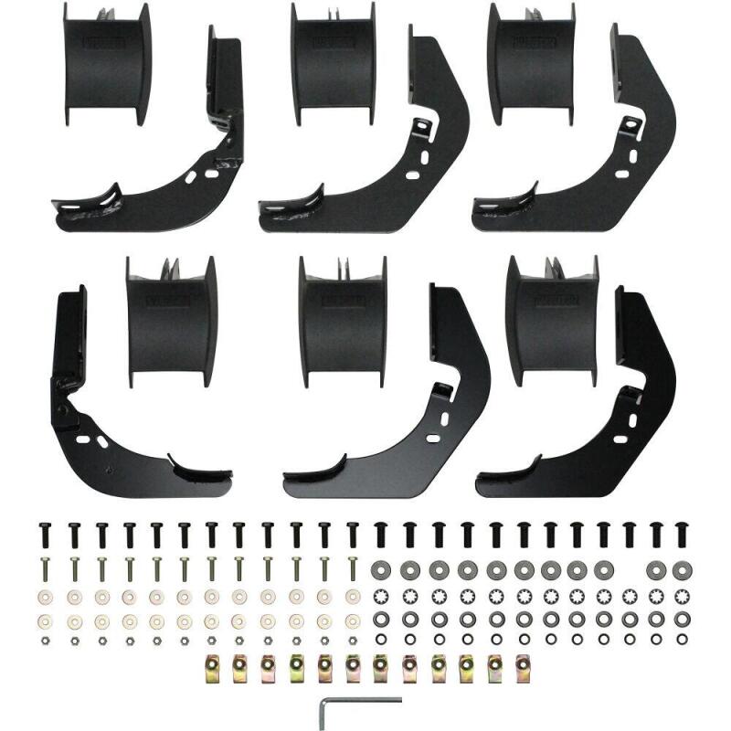 Westin 2014-2018 Chevy Silverado 1500 Crew Cab PRO TRAXX 5 Oval Nerf Step Bars - Black Nerf Bars Westin