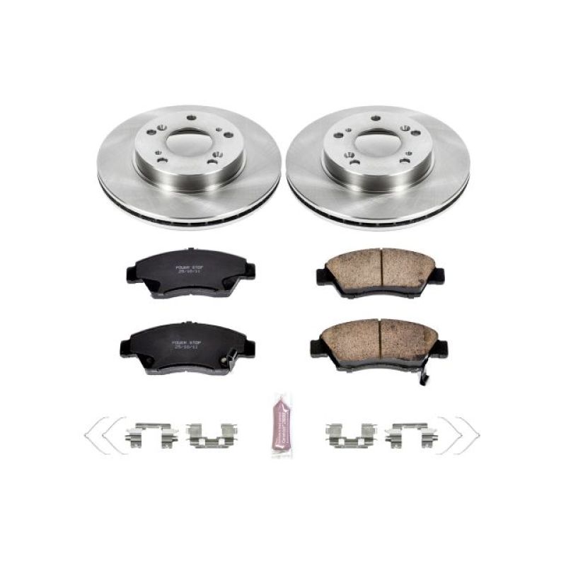 Power Stop 06-11 Honda Civic Front Autospecialty Brake Kit Brake Kits - OE PowerStop