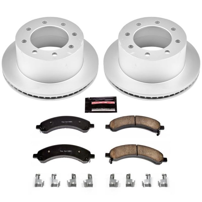Power Stop 03-08 Chevrolet Express 3500 Rear Z17 Evolution Geomet Coated Brake Kit Brake Kits - Performance Blank PowerStop