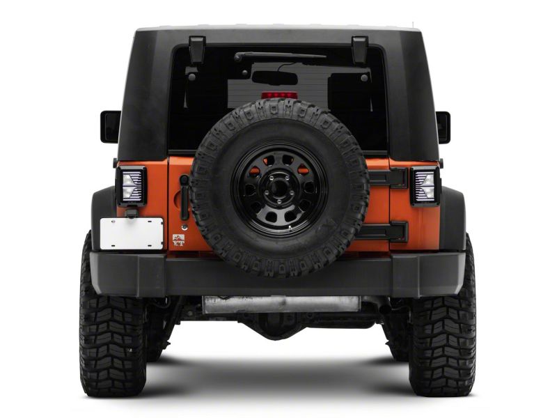 Raxiom 07-18 Jeep Wrangler JK Axial Series Vision LED Tail Lights- Blk Housing (Clear Lens) Tail Lights Raxiom