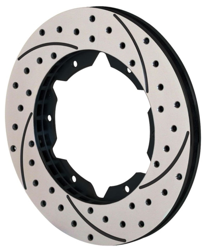 Wilwood Rotor-UL30 Iron LH-SRP BLK Drl 10.75 x .810 - 6 on 6.25in Brake Rotors - 2 Piece Wilwood
