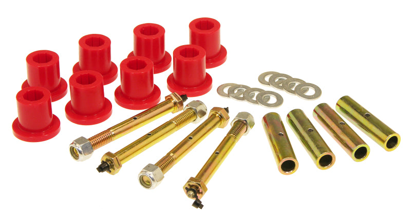 Prothane 87-96 Jeep YJ Front or Rear Frame Shackle Bushings - Red Bushing Kits Prothane