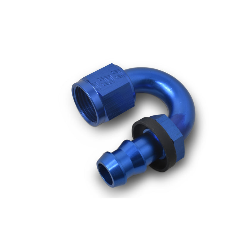 Russell Performance -8 AN Twist-Lok 180 Degree Hose End (3/4in Radius) Fittings Russell