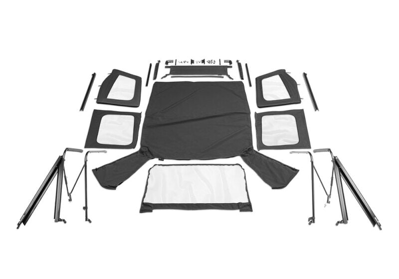 Rampage 1976-1983 Jeep CJ5 Complete Top - Black Denim Soft Tops Rampage