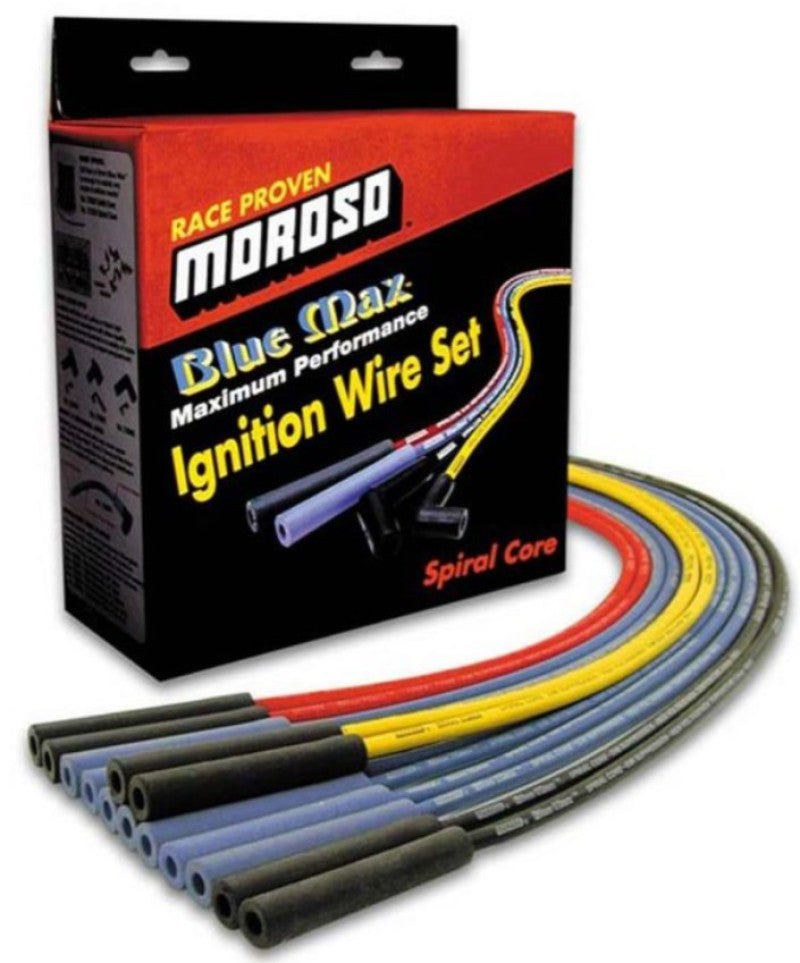Moroso Custom Ignition Wire Set - Blue Max - Spiral Core Spark Plug Wire Sets Moroso