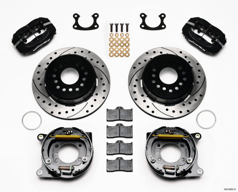 Wilwood Forged Dynalite P/S Park Brake Kit Drilled Small Ford 2.50in Offset Big Brake Kits Wilwood