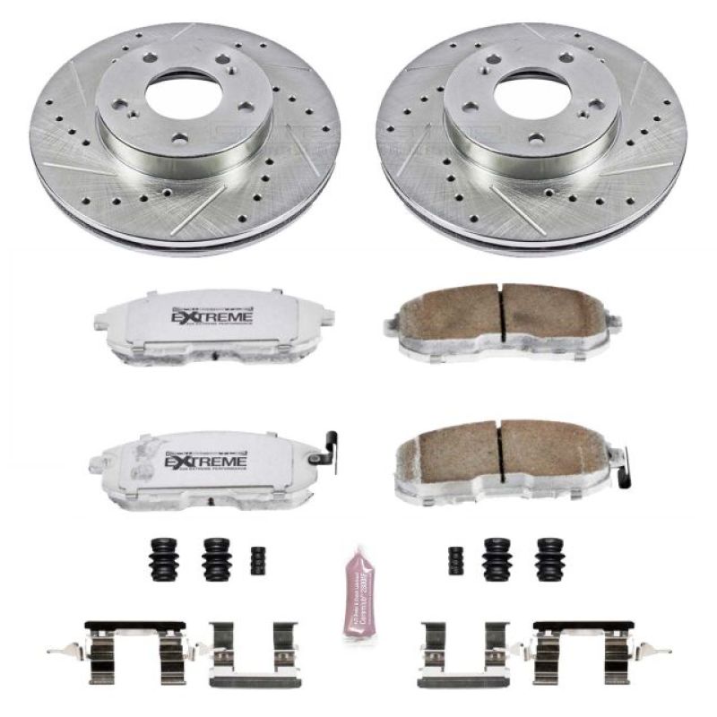 Power Stop 96-99 Infiniti I30 Front Z26 Street Warrior Brake Kit Brake Kits - Performance D&S PowerStop