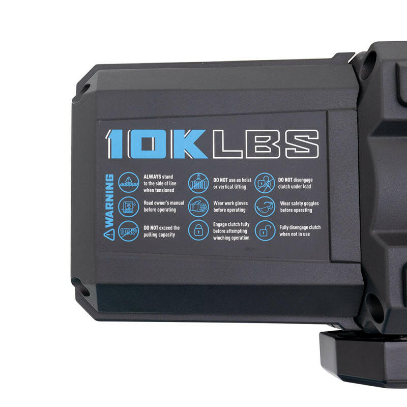 Borne Off-Road 10K Winch - Blue Synthetic Rope Winches Borne Off-Road