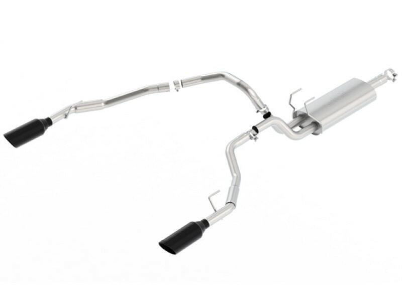 Borla 09-17 Ram 1500 5.7L V8 3in-2.5in Dual Out Pipe 5in Tip S-Type Exhaust Black Chrome Catback Borla