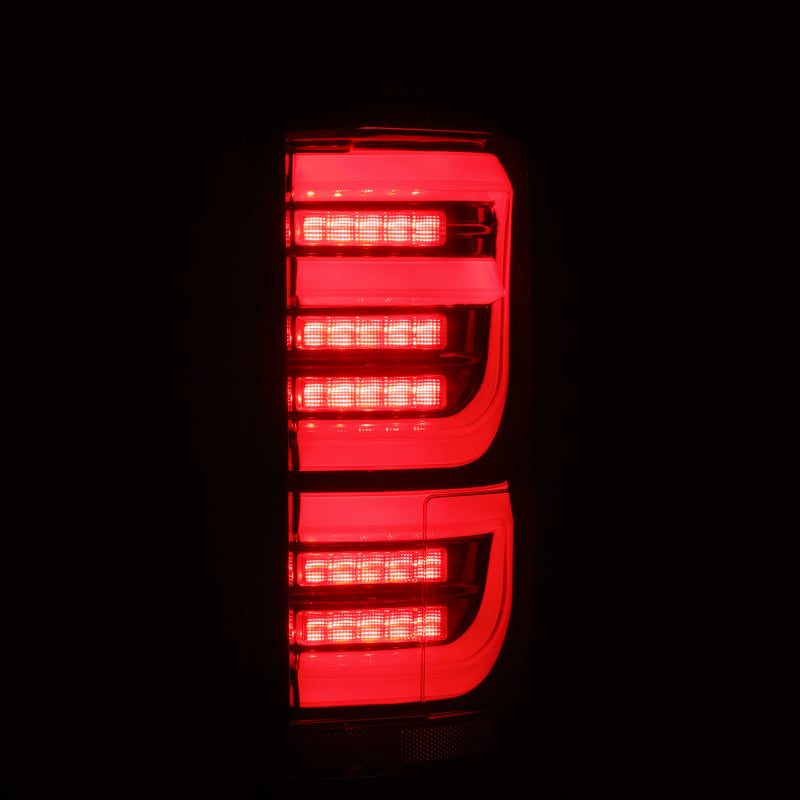 AlphaRex 15-20 Ford F-150 Luxx LED Tail Lights (Pair) Black/Red (Not For Blind Spot Sensor Models) Tail Lights AlphaRex