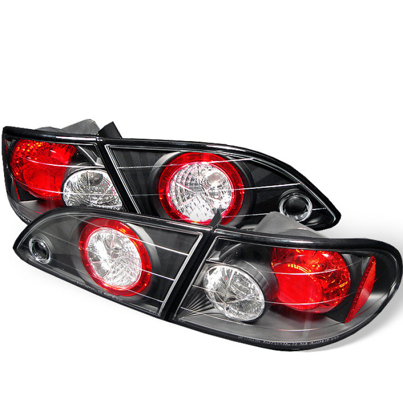 Spyder Toyota Corolla 98-02 Euro Style Tail Lights Black ALT-YD-TC98-BK Tail Lights SPYDER