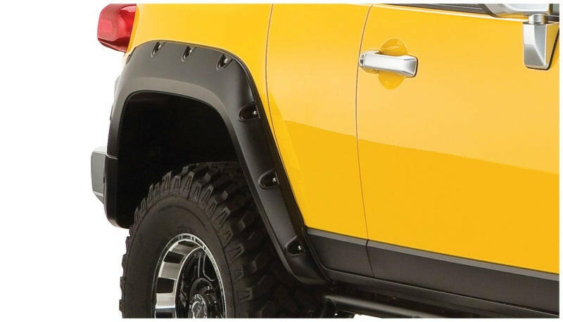 Bushwacker 07-14 Toyota FJ Cruiser Pocket Style Flares 2pc - Black Fender Flares Bushwacker