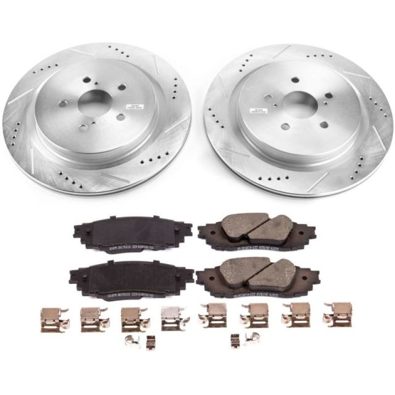 Power Stop 16-18 Lexus RX350 Rear Z23 Evolution Sport Brake Kit Brake Kits - Performance D&S PowerStop