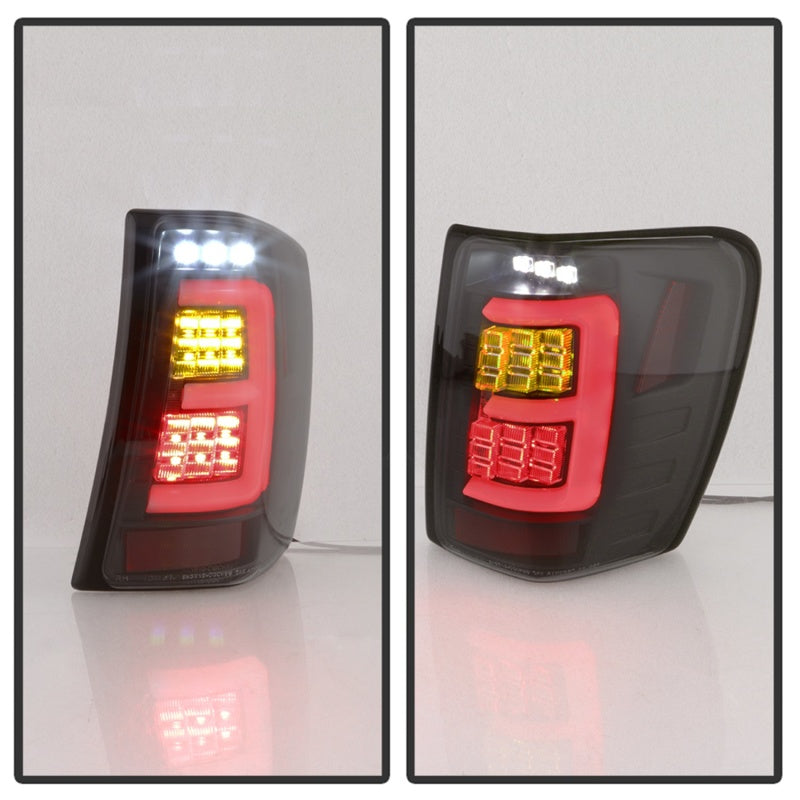 Spyder 99-04 Jeep Grand Cherokee - Light Bar Led Tail Lights - Black Smoke - ALT-YD-JGC99V3-BSM Tail Lights SPYDER