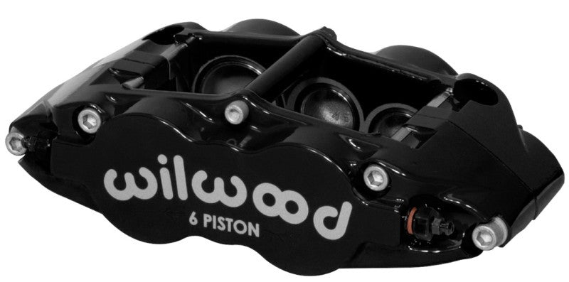 Wilwood Caliper-Narrow Superlite 6R-LH - Black 1.38/1.12/1.12in Pistons 1.10in Disc Brake Calipers - Perf Wilwood