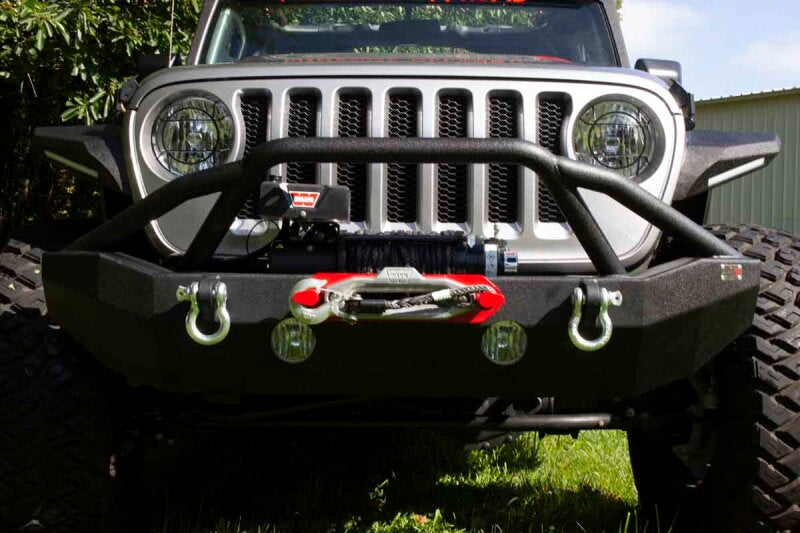 Fishbone Offroad 2018+ Jeep Wrangler JL Mid-Width Winch Front Bumper Bumpers - Steel Fishbone Offroad
