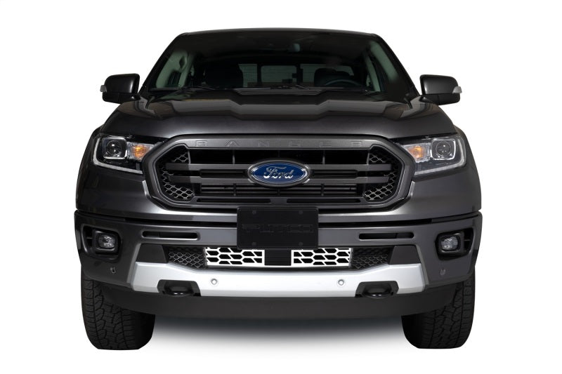 Putco 19-20 Ford Ranger w/ Adaptive Cruise - Hex Shield - Polished SS Bumper Grille Inserts Grilles Putco