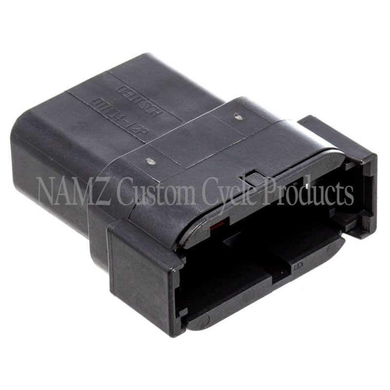 NAMZ Deutsch DTM 12-Position Receptacle w/12 Stamped Terminals & Wedgelock - Black (HD 74109-98BK) Wiring Connectors NAMZ