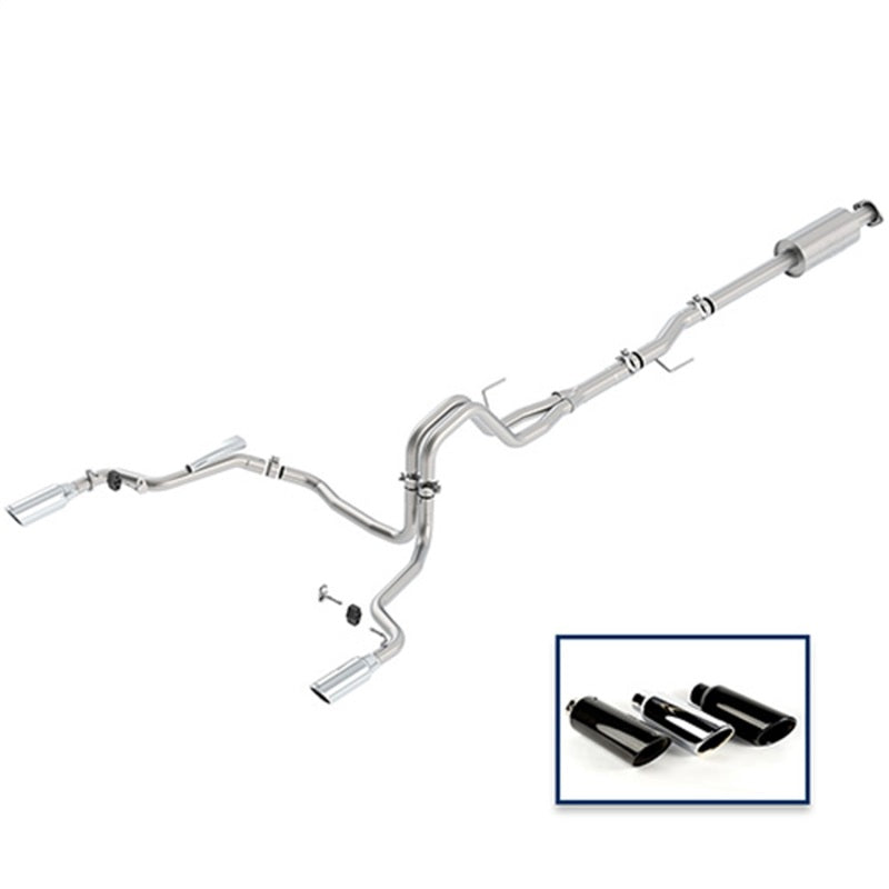 Ford Racing 15-18 F-150 5.0L Cat-Back Extreme Exhaust System Rear Exit w/ Chrome Tips Catback Ford Racing