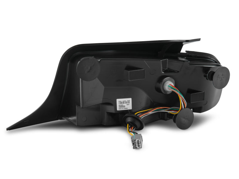 Raxiom 10-12 Ford Mustang Vector V2 LED Tail Lights - Gloss Black Housing (Clear Lens) Tail Lights Raxiom