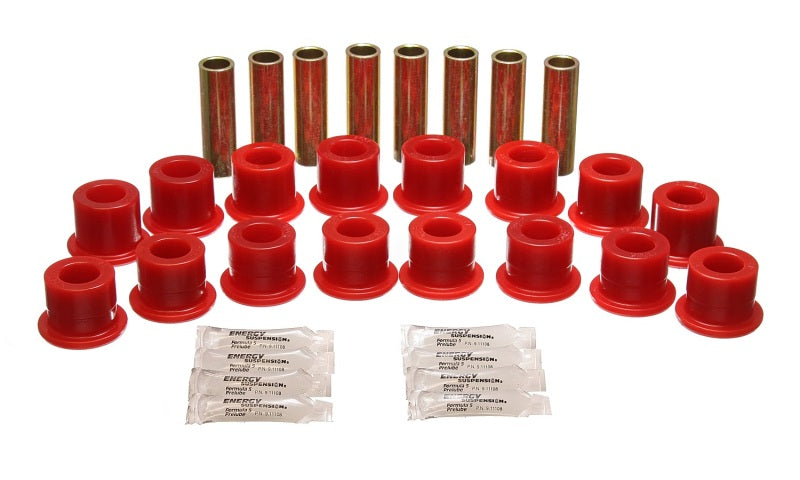 Energy Suspension 94-06 Hummer H1 Red Front & Rear End Control Arm Bushing Set Bushing Kits Energy Suspension