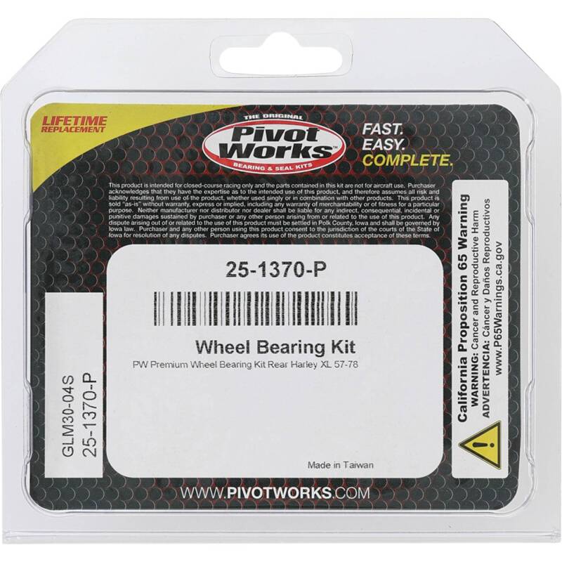 Pivot Works Harley Wheel Bearing Kit Premium Bearings Control Arms Pivot Works