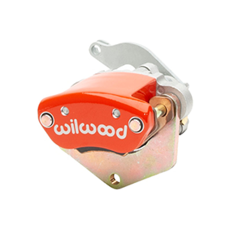 Wilwood Caliper-MC4 Mechanical-L/H - Red w/ Logo 1.19in Piston .81in Disc Brake Calipers - Perf Wilwood