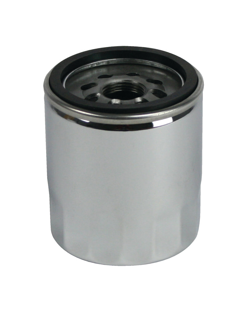 Moroso 97-06 Early GM LS 13/16in Thread 3-1/2in Tall Oil Filter - Chrome Oil Filters Moroso