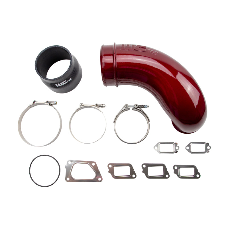 Wehrli 11-16 Chevrolet 6.6L LML Duramax 5in Intake Horn - WCFab Red Air Intake Components Wehrli