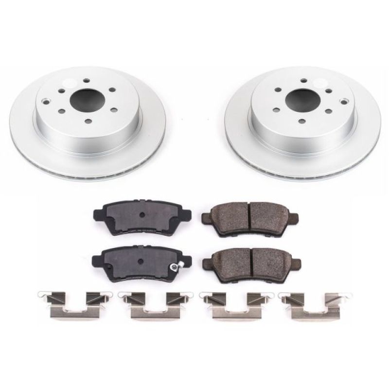 Power Stop 05-12 Nissan Pathfinder Rear Z17 Evolution Geomet Coated Brake Kit Brake Kits - Performance Blank PowerStop
