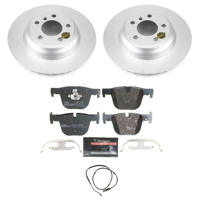 Power Stop 15-16 BMW 328i xDrive Rear Euro-Stop Brake Kit Brake Kits - OE PowerStop