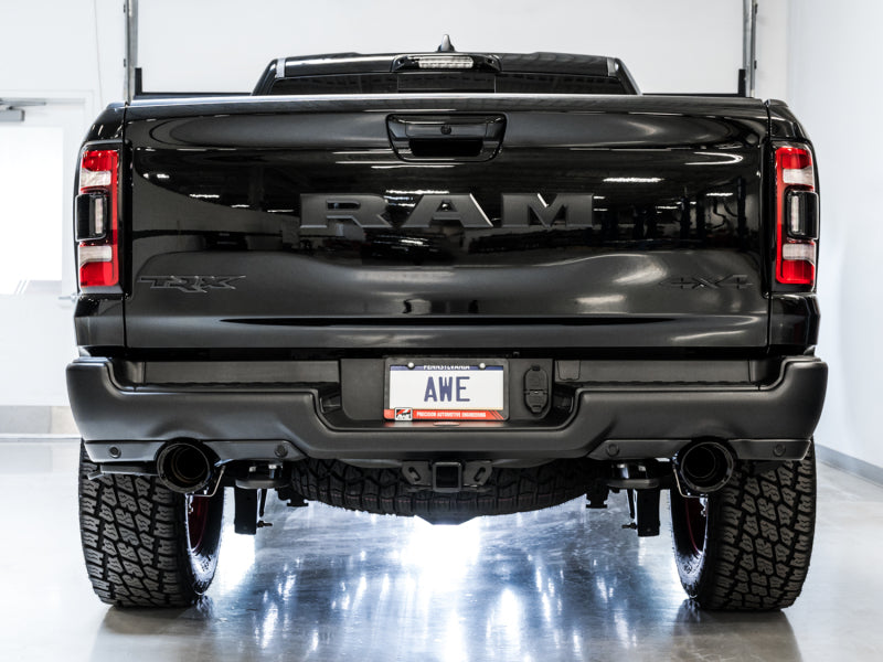 AWE Tuning 2021 RAM 1500 TRX 0FG Cat-Back Exhaust - Diamond Black Tips Catback AWE Tuning