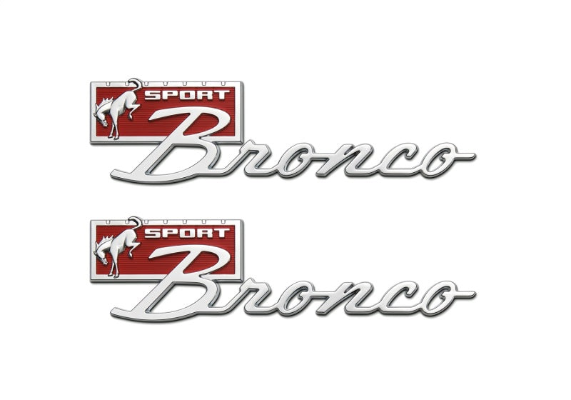 Ford Racing Bronco Sport Script Fender Badge Kit Other Body Components Ford Racing
