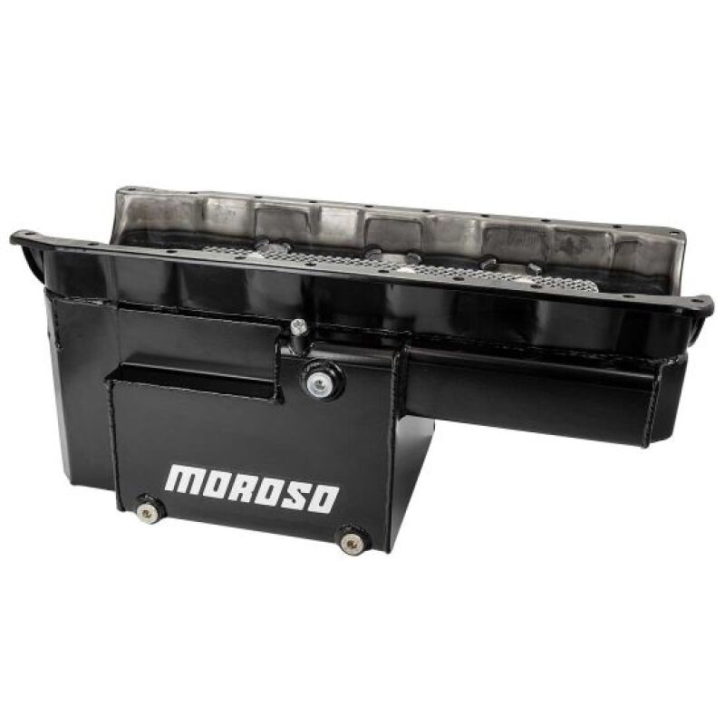 Moroso GM BBC Gen 5/6/Marine 10in Deep Sump Steel Oil Pan Oil Pans Moroso