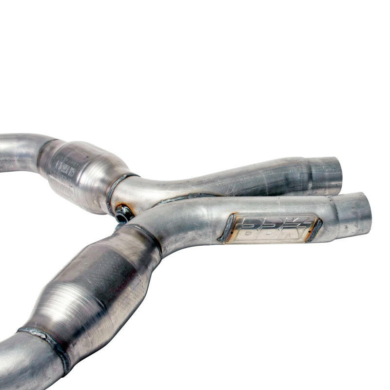 BBK 05-10 Mustang 4.6 Short Mid X Pipe With Catalytic Converters 2-3/4 For BBK Long Tube Headers X Pipes BBK
