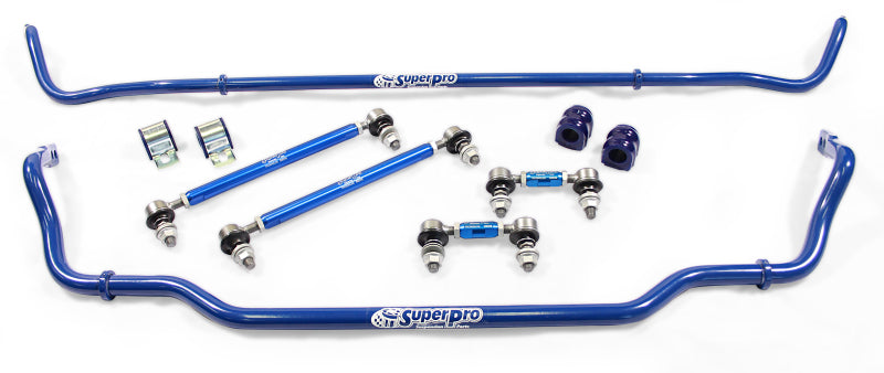 SuperPro 2018 Kia Stinger Base Front / Rear 24mm F/18mm R Adjustable Sway Bar and Link Set Sway Bars Superpro