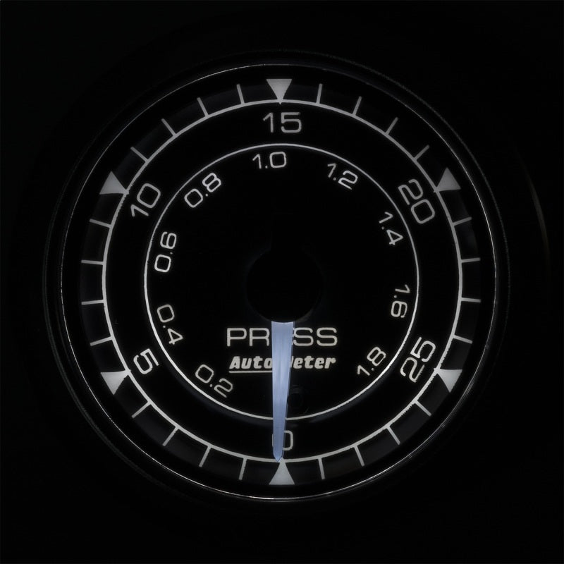 Autometer Chrono 2-1/16in 30PSI Pressure Gauge Gauges AutoMeter