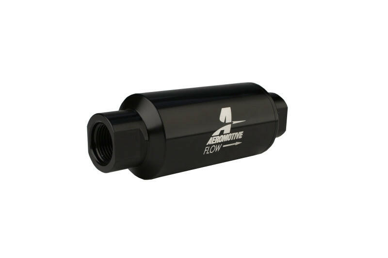 Aeromotive In-Line Filter - AN-10 - Black - 100 Micron Fuel Filters Aeromotive