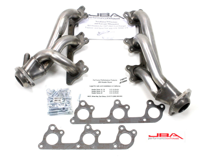 JBA 97-11 Ford Ranger 4.0L OHC w/Driver Side EGR 1-1/2in Primary Raw 409SS Cat4Ward Header Headers & Manifolds JBA