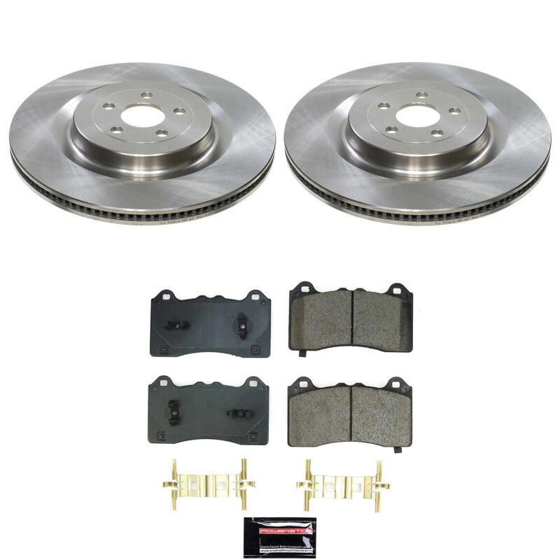 Power Stop 21-24 Ford Mustang Mach-E Front Autospecialty Brake Kit Brake Kits - OE PowerStop