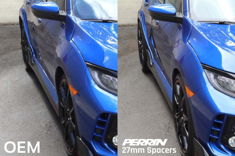 PERRIN 17-25 Honda Civic Type R / 22-26 Acura Integra Type S 64.1mm 5x120 Wheel Spacers 27mm - Pair Wheel Spacers & Adapters Perrin Performance