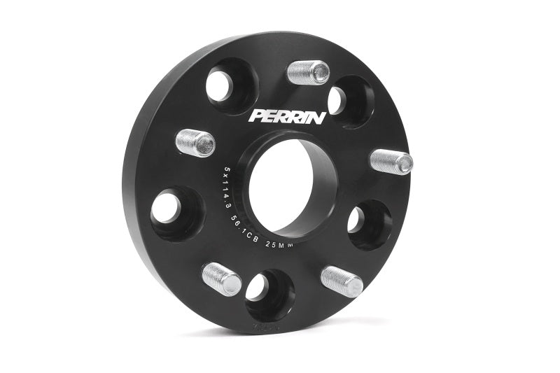 PERRIN Subaru 25mm Wheel Spacers 5x114.3 BP w/56mm Hub - Black Wheel Spacers & Adapters Perrin Performance