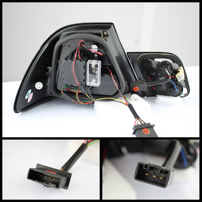 Spyder BMW E46 00-03 2Dr Coupe Light Bar LED Tail Lights Blk ALT-YD-BE4600-LBLED-BK Tail Lights SPYDER