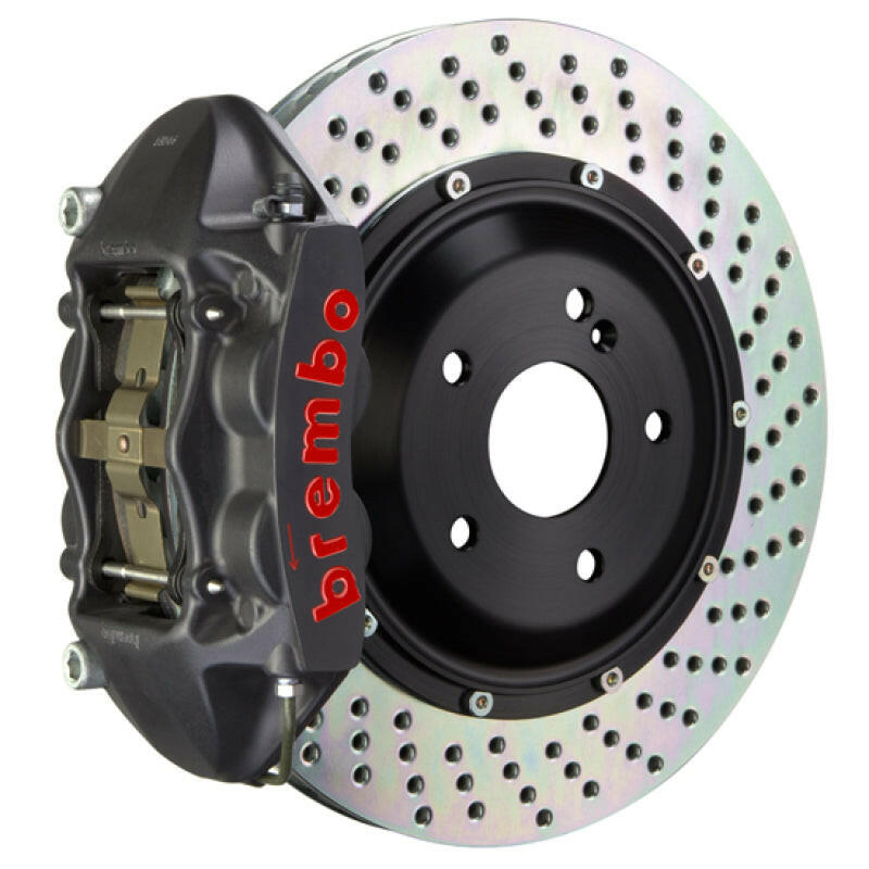 Brembo 00-03 Z8 (E52) Rear GTS BBK 4 Piston Cast 345x28 2pc Rotor Drilled-Black HA Brake Kits - Performance Slot Brembo