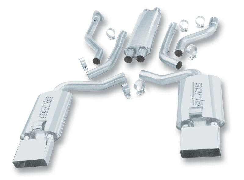 Borla 92-96 Chevrolet Corvette Hatchback/Conv 5.7L 8cyl 4/6 Spd Touring SS Catback Exhaust Catback Borla